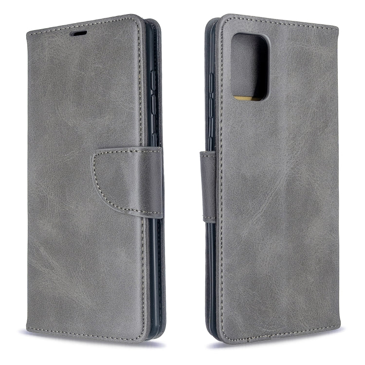 For Galaxy A71 Retro Lambskin Texture Pure Color Horizontal Flip PU Leather Case with Holder & Card Slots & Wallet & Lanyard