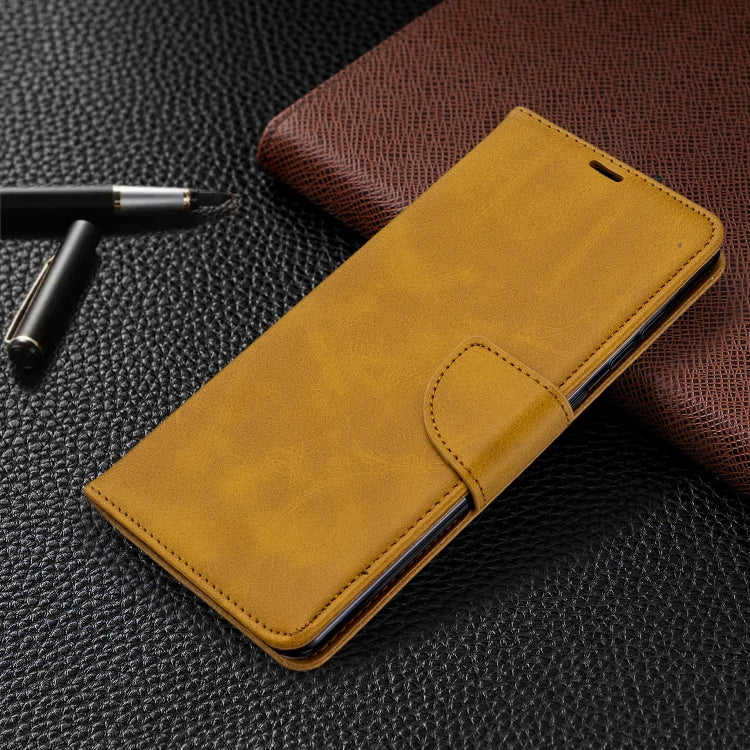 For Galaxy A71 Retro Lambskin Texture Pure Color Horizontal Flip PU Leather Case with Holder & Card Slots & Wallet & Lanyard