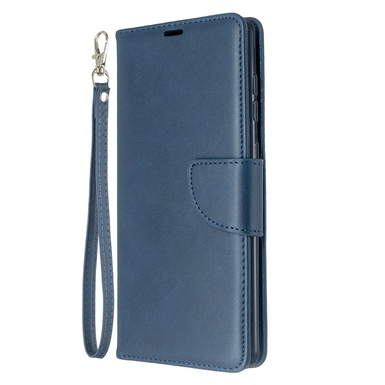 For Galaxy A71 Retro Lambskin Texture Pure Color Horizontal Flip PU Leather Case with Holder & Card Slots & Wallet & Lanyard