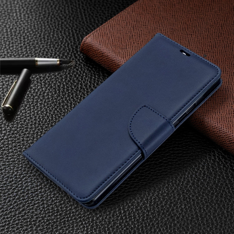 For Galaxy A71 Retro Lambskin Texture Pure Color Horizontal Flip PU Leather Case with Holder & Card Slots & Wallet & Lanyard