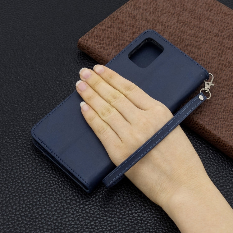 For Galaxy A71 Retro Lambskin Texture Pure Color Horizontal Flip PU Leather Case with Holder & Card Slots & Wallet & Lanyard