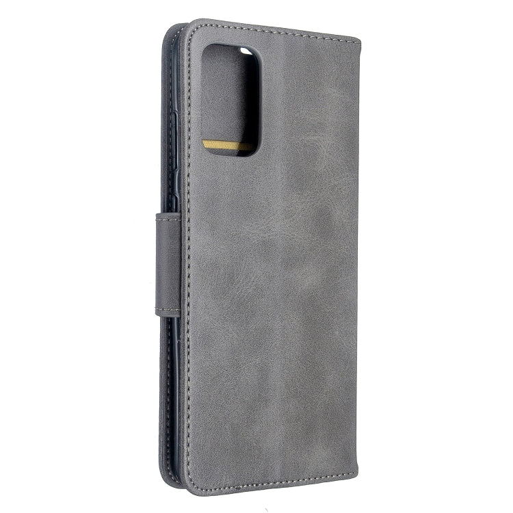 For Galaxy S20+ Retro Lambskin Texture Pure Color Horizontal Flip PU Leather Case with Holder & Card Slots & Wallet & Lanyard