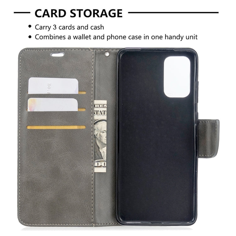 For Galaxy S20+ Retro Lambskin Texture Pure Color Horizontal Flip PU Leather Case with Holder & Card Slots & Wallet & Lanyard