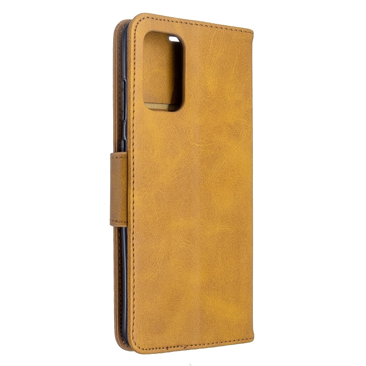 For Galaxy S20+ Retro Lambskin Texture Pure Color Horizontal Flip PU Leather Case with Holder & Card Slots & Wallet & Lanyard