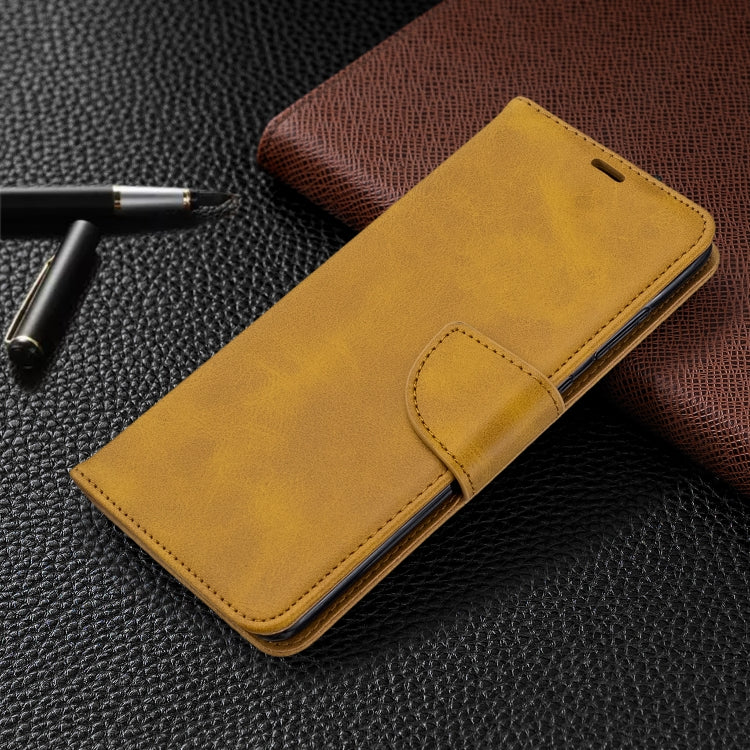 For Galaxy S20+ Retro Lambskin Texture Pure Color Horizontal Flip PU Leather Case with Holder & Card Slots & Wallet & Lanyard