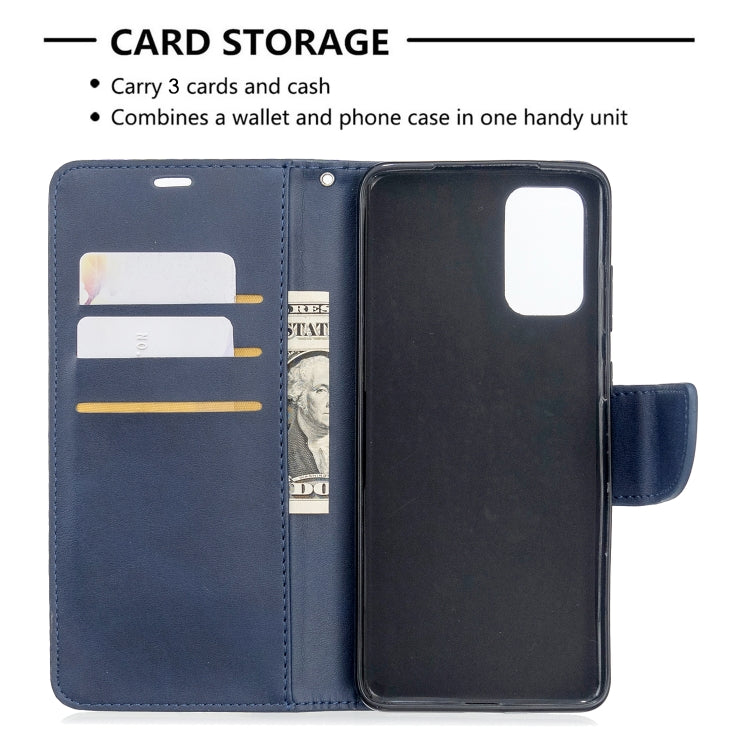 For Galaxy S20+ Retro Lambskin Texture Pure Color Horizontal Flip PU Leather Case with Holder & Card Slots & Wallet & Lanyard
