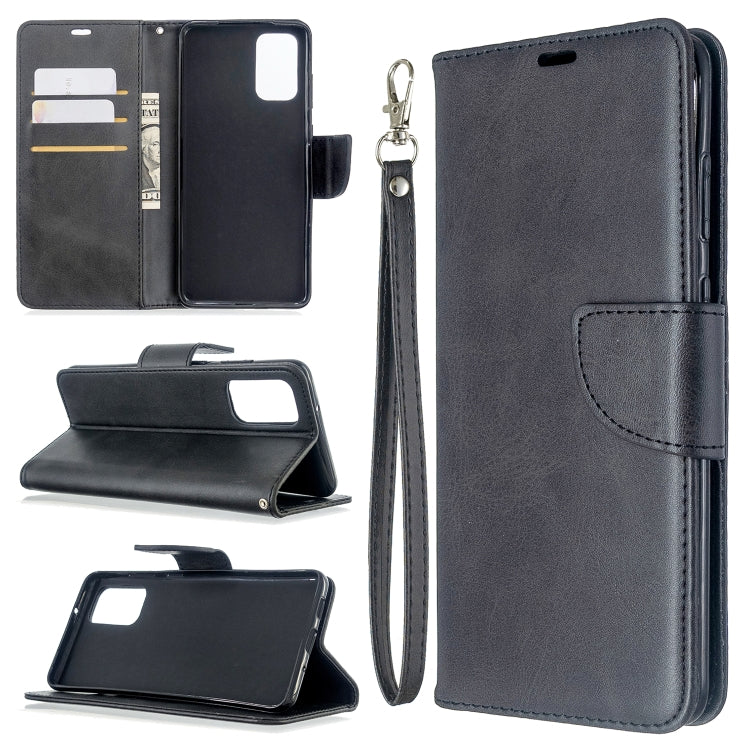 For Galaxy S20 Ultra Retro Lambskin Texture Pure Color Horizontal Flip PU Leather Case with Holder & Card Slots & Wallet & Lanyard