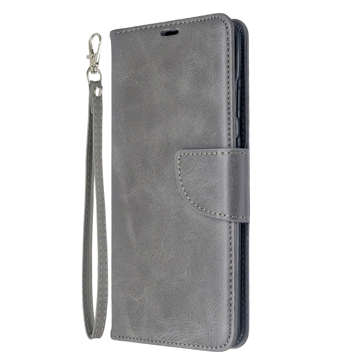 For Galaxy S20 Ultra Retro Lambskin Texture Pure Color Horizontal Flip PU Leather Case with Holder & Card Slots & Wallet & Lanyard