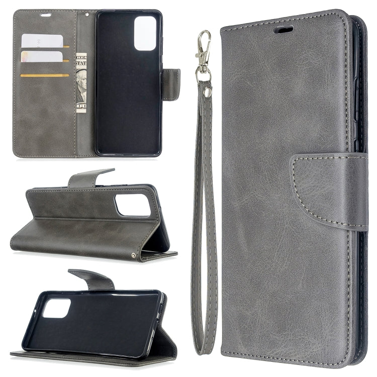 For Galaxy S20 Ultra Retro Lambskin Texture Pure Color Horizontal Flip PU Leather Case with Holder & Card Slots & Wallet & Lanyard