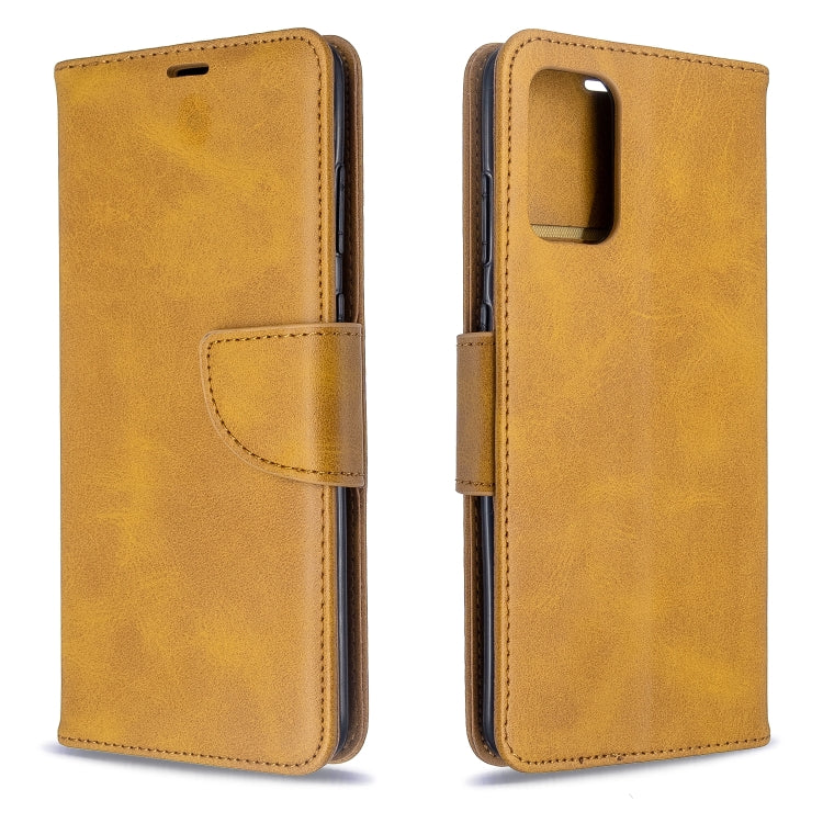 For Galaxy S20 Ultra Retro Lambskin Texture Pure Color Horizontal Flip PU Leather Case with Holder & Card Slots & Wallet & Lanyard