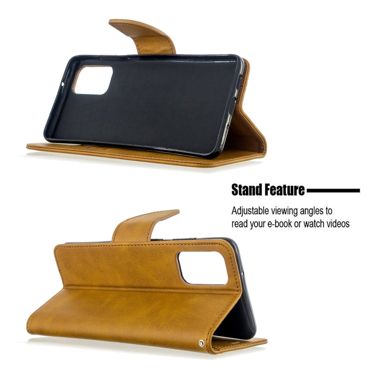 For Galaxy S20 Ultra Retro Lambskin Texture Pure Color Horizontal Flip PU Leather Case with Holder & Card Slots & Wallet & Lanyard