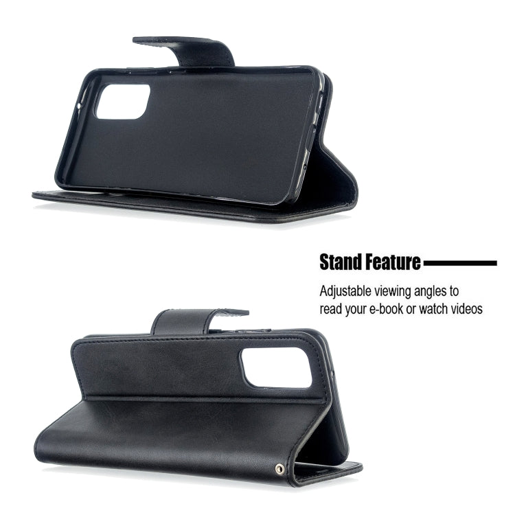 For Galaxy S20 Retro Lambskin Texture Pure Color Horizontal Flip PU Leather Case with Holder & Card Slots & Wallet & Lanyard