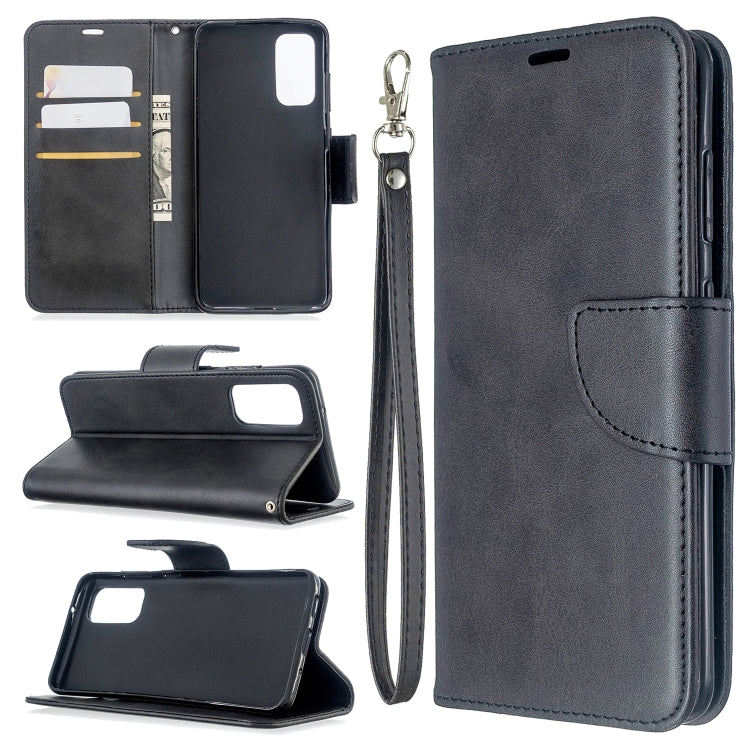 For Galaxy S20 Retro Lambskin Texture Pure Color Horizontal Flip PU Leather Case with Holder & Card Slots & Wallet & Lanyard