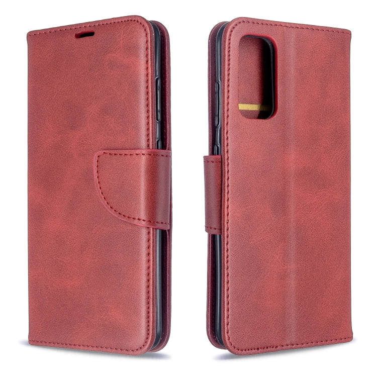 For Galaxy S20 Retro Lambskin Texture Pure Color Horizontal Flip PU Leather Case with Holder & Card Slots & Wallet & Lanyard