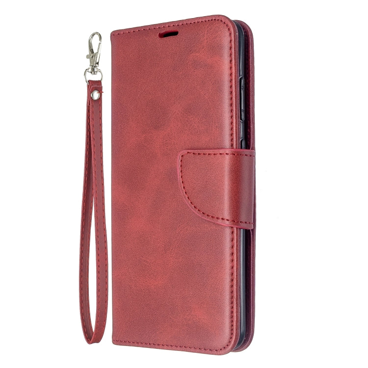For Galaxy S20 Retro Lambskin Texture Pure Color Horizontal Flip PU Leather Case with Holder & Card Slots & Wallet & Lanyard