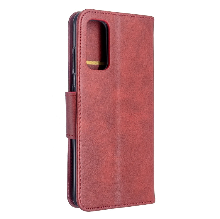 For Galaxy S20 Retro Lambskin Texture Pure Color Horizontal Flip PU Leather Case with Holder & Card Slots & Wallet & Lanyard