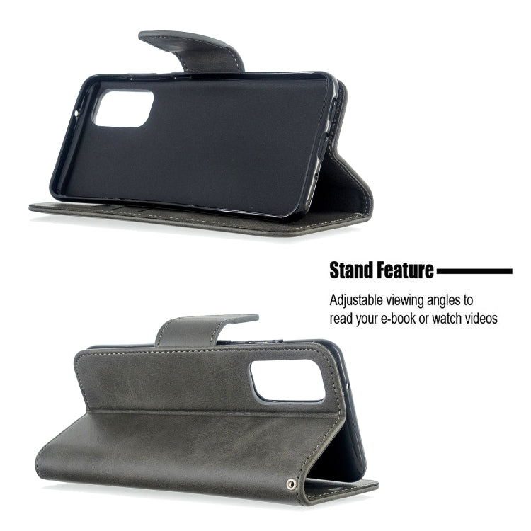 For Galaxy S20 Retro Lambskin Texture Pure Color Horizontal Flip PU Leather Case with Holder & Card Slots & Wallet & Lanyard