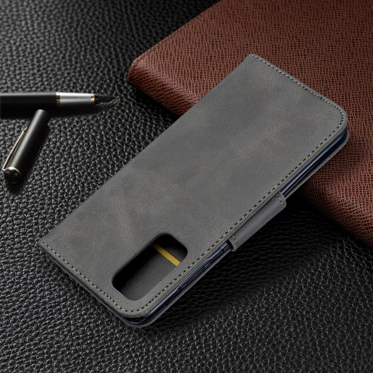 For Galaxy S20 Retro Lambskin Texture Pure Color Horizontal Flip PU Leather Case with Holder & Card Slots & Wallet & Lanyard