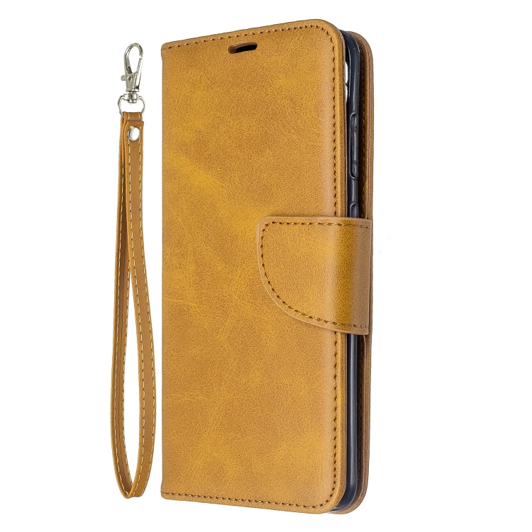 For Galaxy S20 Retro Lambskin Texture Pure Color Horizontal Flip PU Leather Case with Holder & Card Slots & Wallet & Lanyard