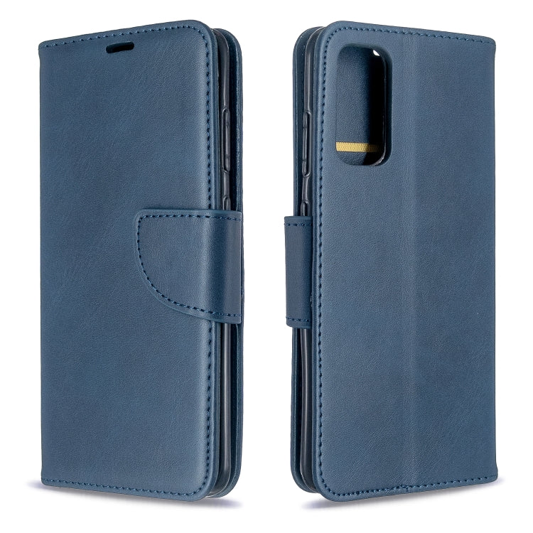 For Galaxy S20 Retro Lambskin Texture Pure Color Horizontal Flip PU Leather Case with Holder & Card Slots & Wallet & Lanyard