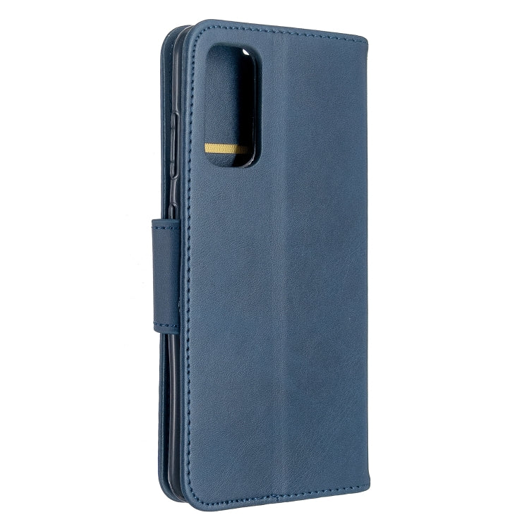 For Galaxy S20 Retro Lambskin Texture Pure Color Horizontal Flip PU Leather Case with Holder & Card Slots & Wallet & Lanyard