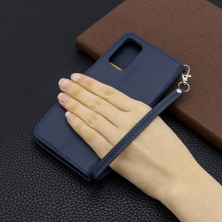 For Galaxy S20 Retro Lambskin Texture Pure Color Horizontal Flip PU Leather Case with Holder & Card Slots & Wallet & Lanyard