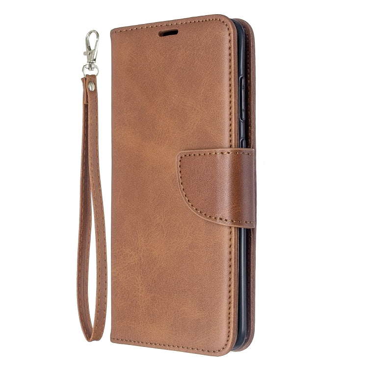 For Galaxy S20 Retro Lambskin Texture Pure Color Horizontal Flip PU Leather Case with Holder & Card Slots & Wallet & Lanyard