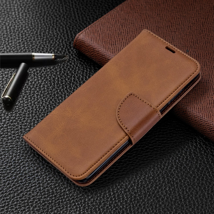 For Galaxy S20 Retro Lambskin Texture Pure Color Horizontal Flip PU Leather Case with Holder & Card Slots & Wallet & Lanyard