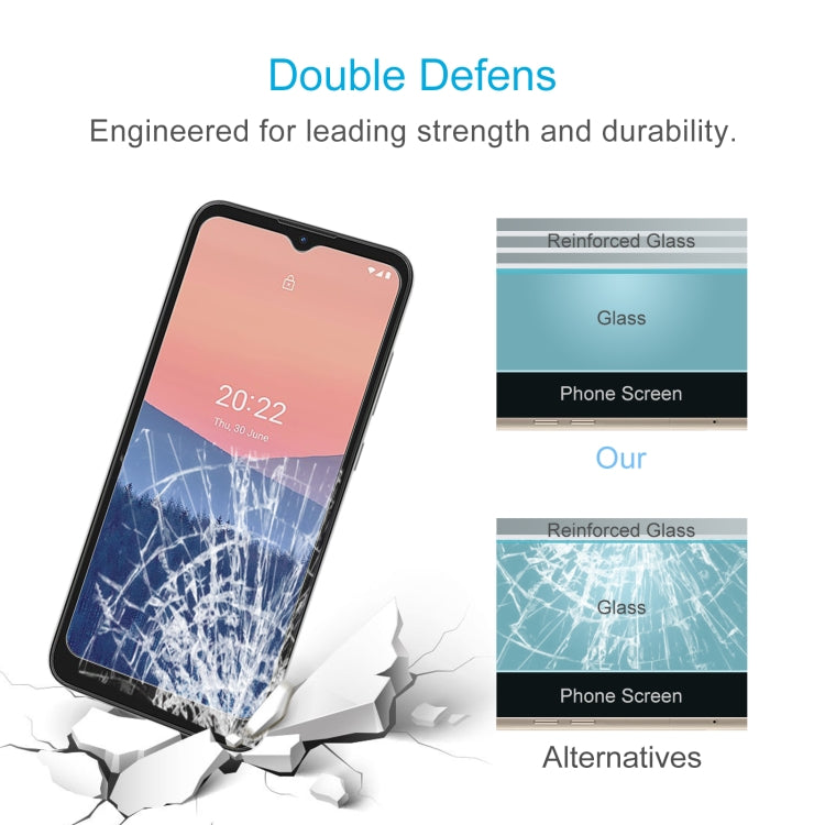 10 PCS 0.26mm 9H 2.5D Tempered Glass Film For Nokia C21