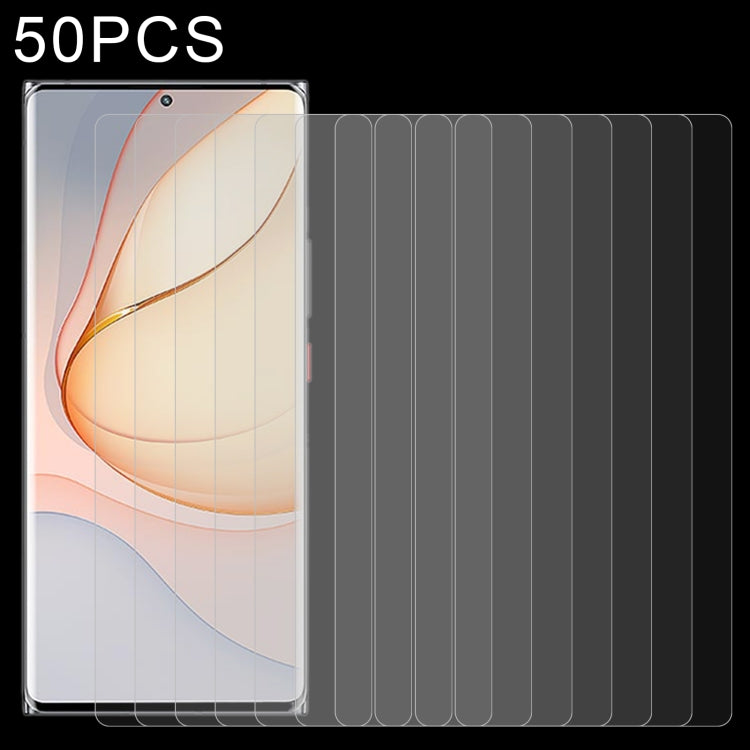 50 PCS 0.26mm 9H 2.5D Tempered Glass Film For ZTE nubia Z40 Pro