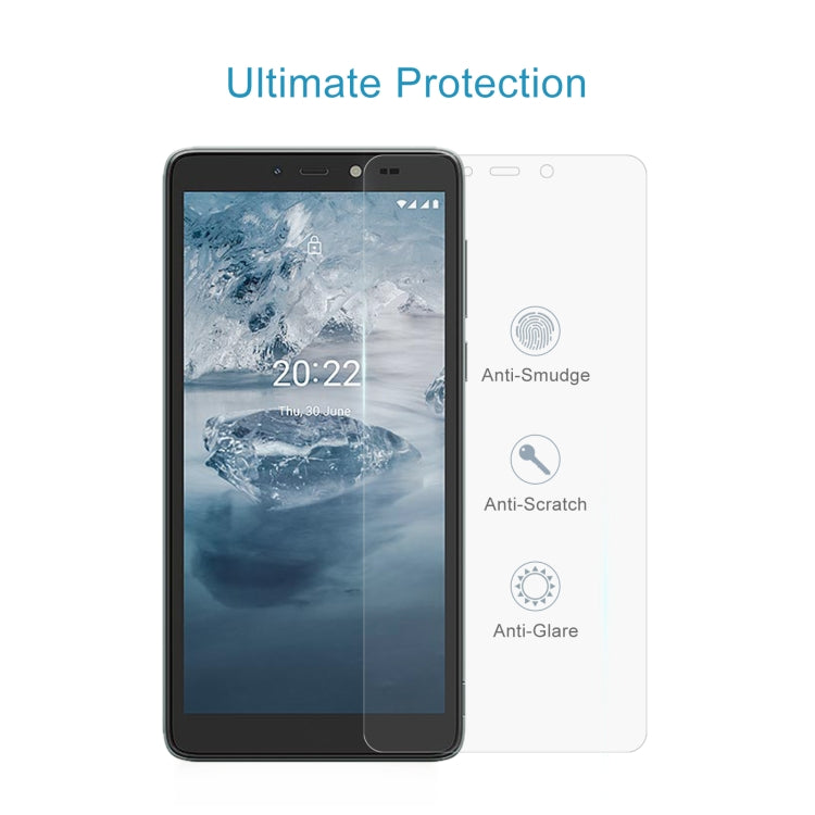 50 PCS 0.26mm 9H 2.5D Tempered Glass Film For Nokia C2 2nd Edition