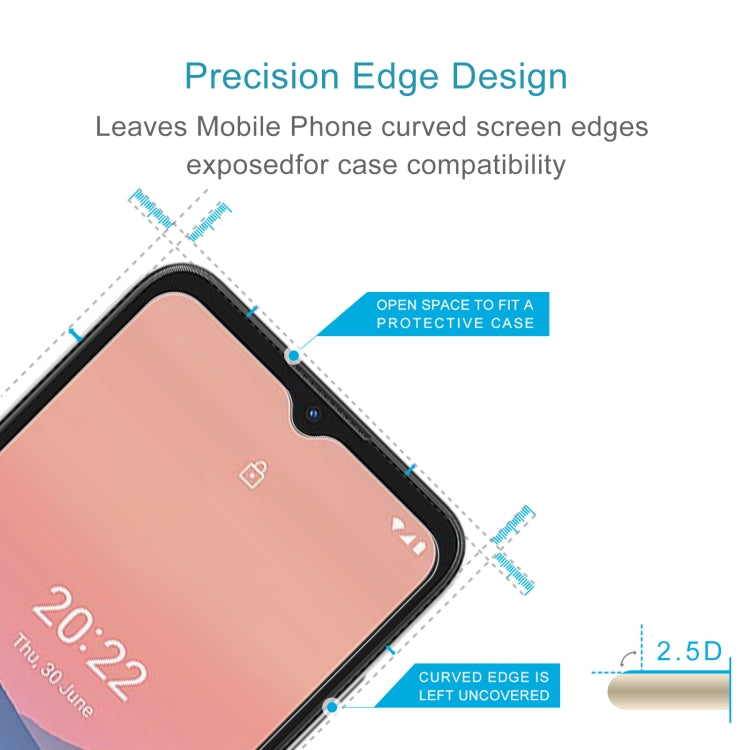 50 PCS 0.26mm 9H 2.5D Tempered Glass Film For Nokia C21