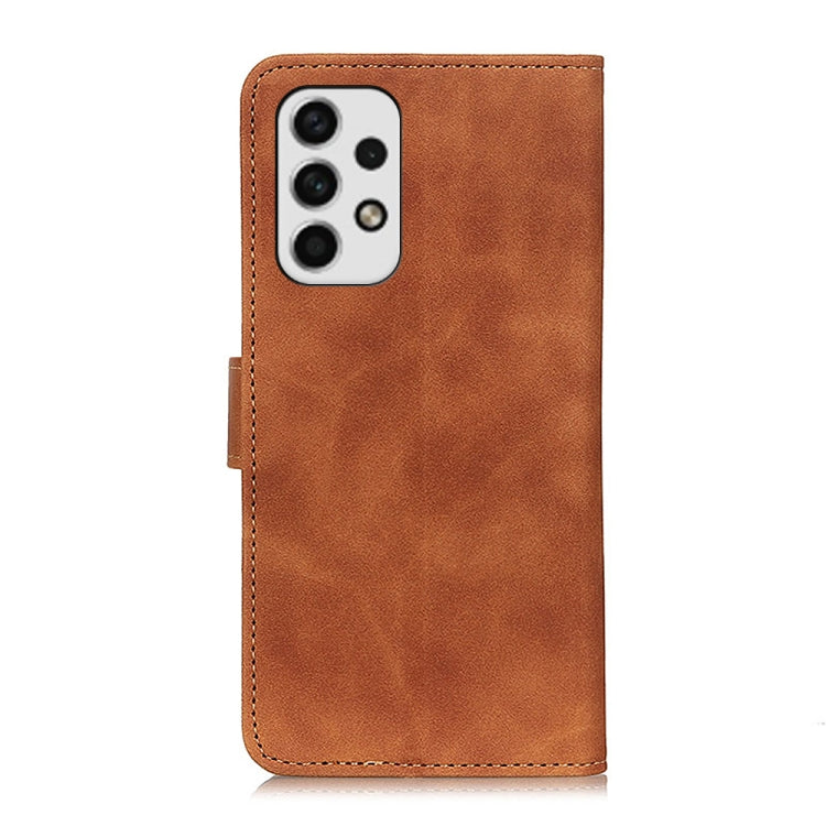 For Samsung Galaxy A23 4G KHAZNEH Retro Texture Flip Leather Phone Case