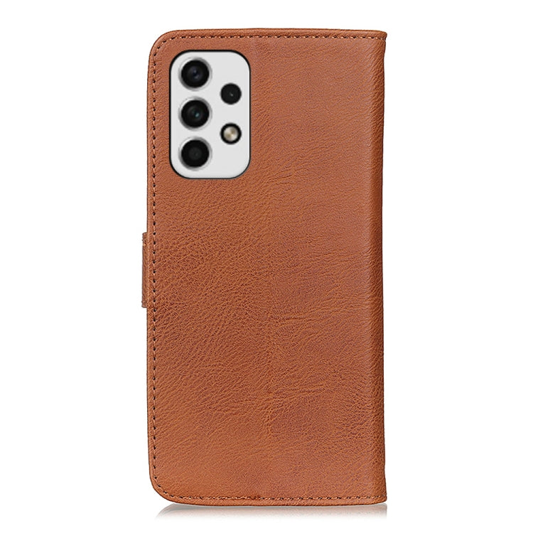 For Samsung Galaxy A23 4G KHAZNEH Cowhide Texture Flip Leather PhoneCase