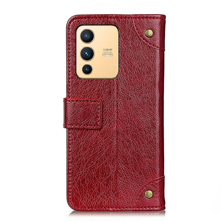 For vivo S12 / V23 5G Copper Buckle Nappa Texture Flip Leather Phone Case
