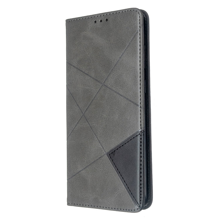 For Galaxy S20+ Rhombus Texture Horizontal Flip Magnetic Leather Case with Holder & Card Slots