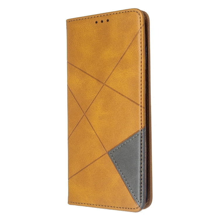 For Galaxy S20+ Rhombus Texture Horizontal Flip Magnetic Leather Case with Holder & Card Slots