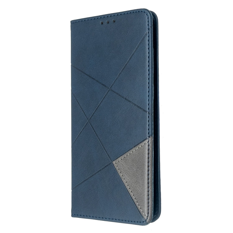 For Galaxy S20+ Rhombus Texture Horizontal Flip Magnetic Leather Case with Holder & Card Slots