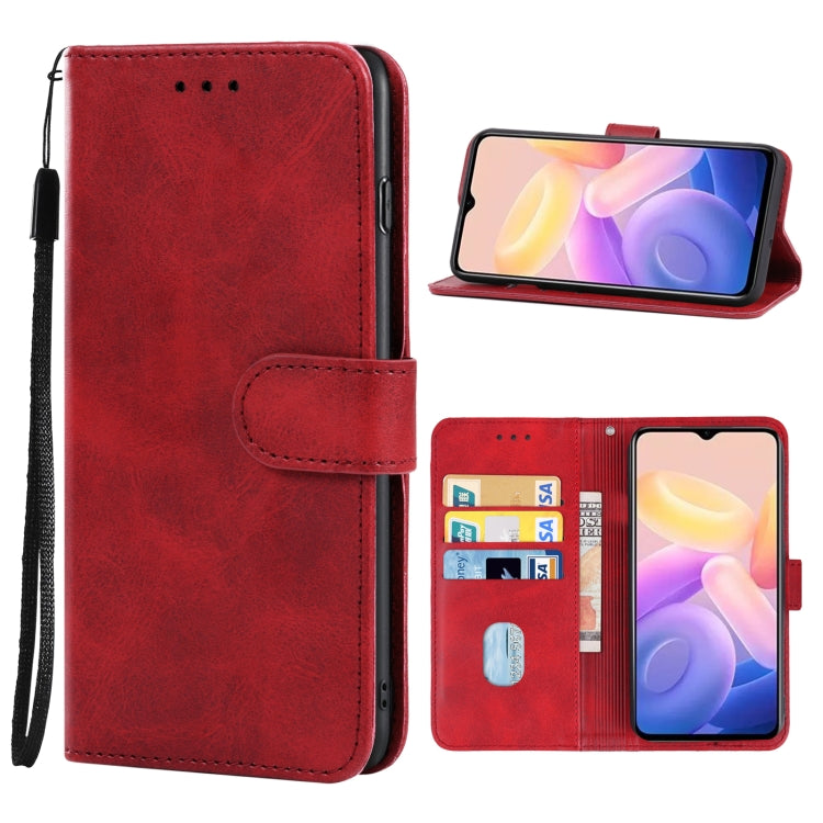 Leather Phone Case For vivo Y33s 5G