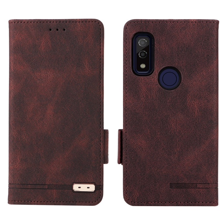 For Fujitsu Arrows WE F-51B Magnetic Clasp Leather Phone Case