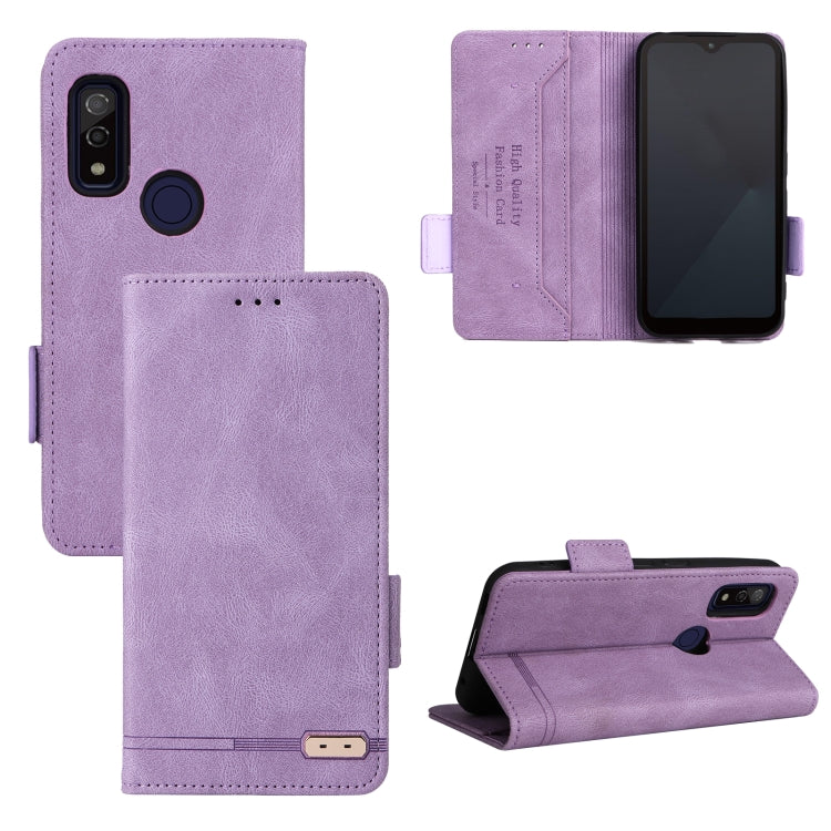 For Fujitsu Arrows WE F-51B Magnetic Clasp Leather Phone Case