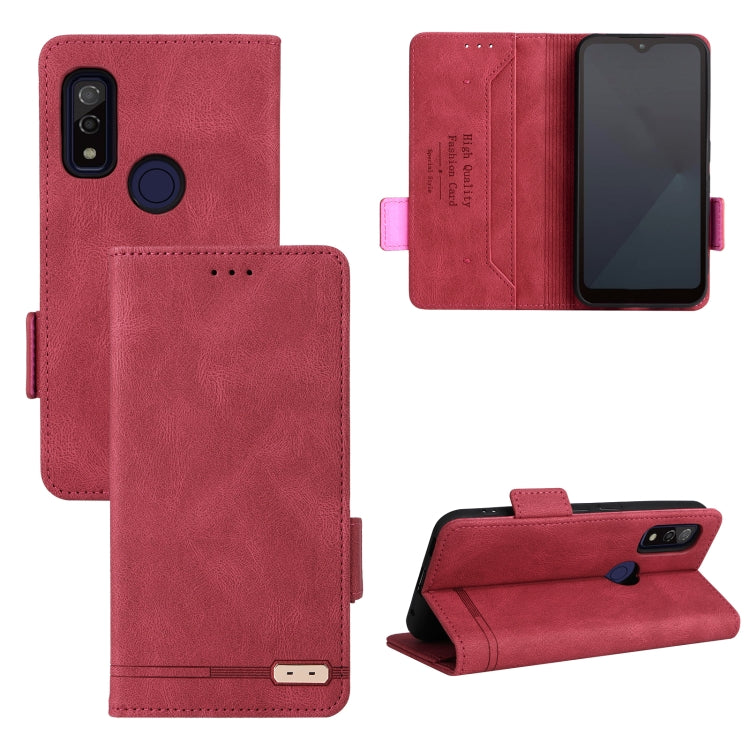 For Fujitsu Arrows WE F-51B Magnetic Clasp Leather Phone Case