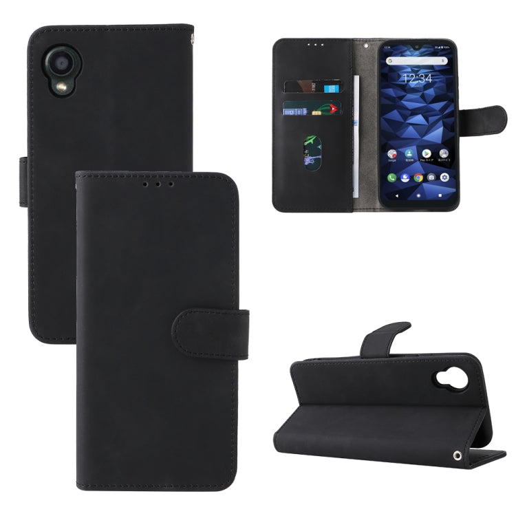 For Kyocera DIGNO BX2 Skin Feel Magnetic Buckle Leather Phone Case