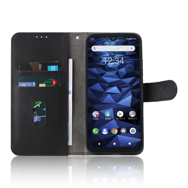 For Kyocera DIGNO BX2 Skin Feel Magnetic Buckle Leather Phone Case
