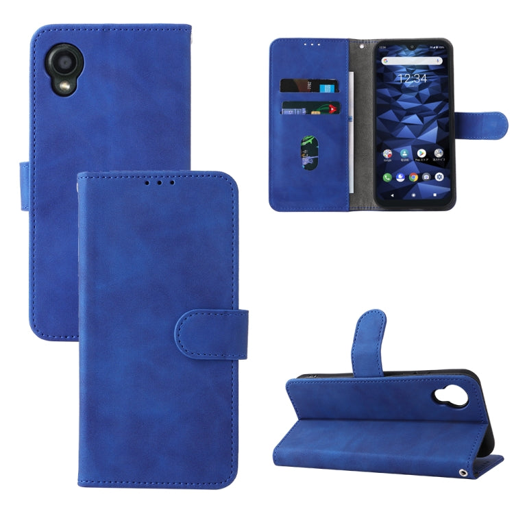 For Kyocera DIGNO BX2 Skin Feel Magnetic Buckle Leather Phone Case