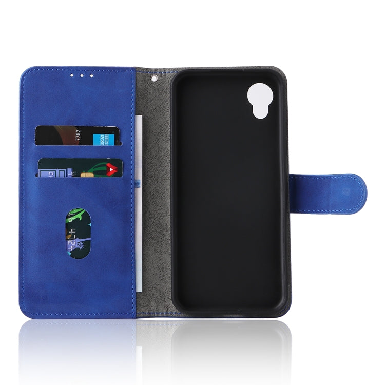 For Kyocera DIGNO BX2 Skin Feel Magnetic Buckle Leather Phone Case