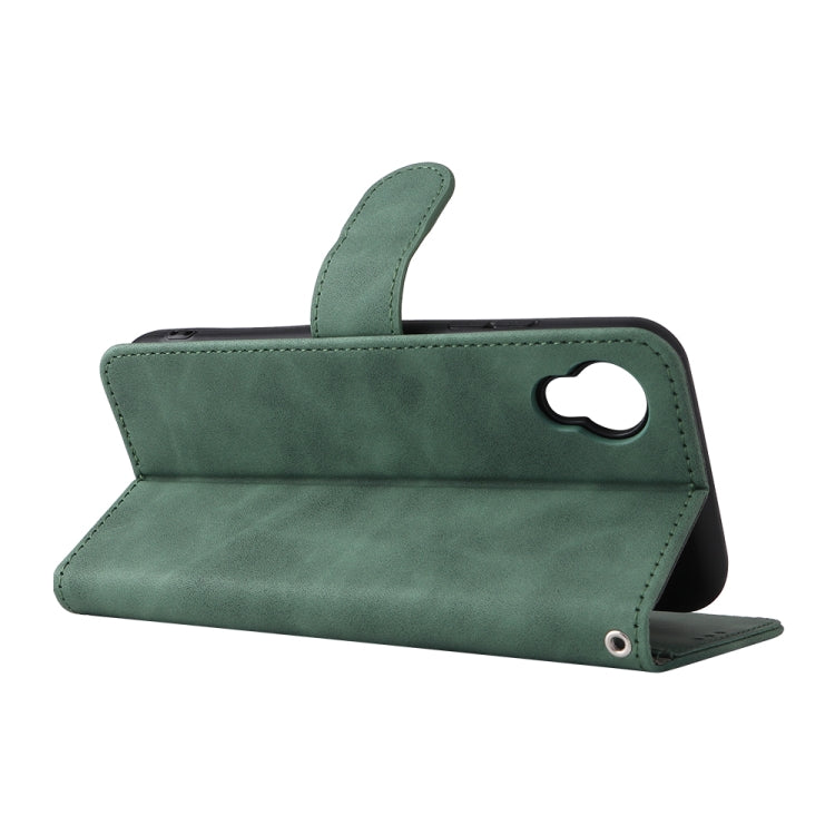 For Kyocera DIGNO BX2 Skin Feel Magnetic Buckle Leather Phone Case
