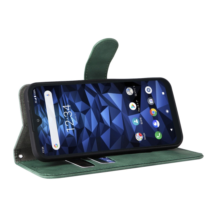 For Kyocera DIGNO BX2 Skin Feel Magnetic Buckle Leather Phone Case