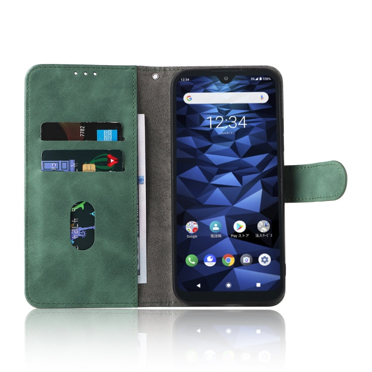 For Kyocera DIGNO BX2 Skin Feel Magnetic Buckle Leather Phone Case