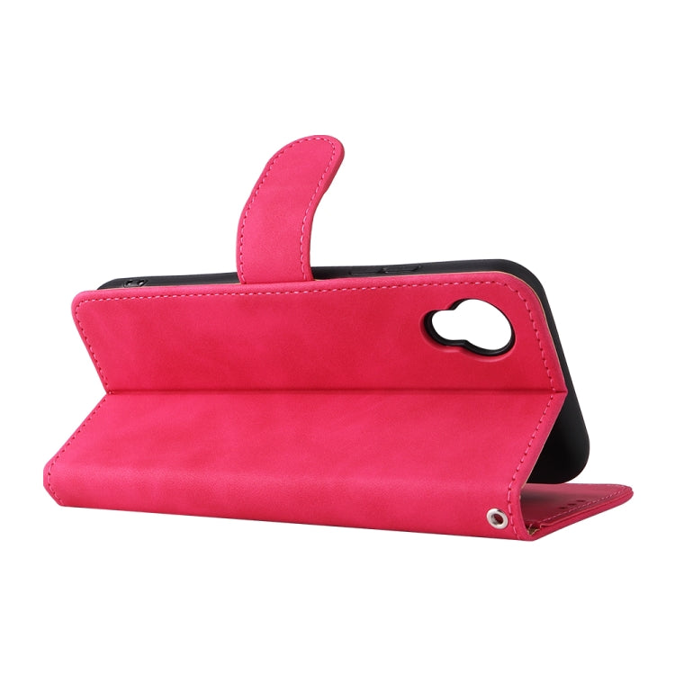 For Kyocera DIGNO BX2 Skin Feel Magnetic Buckle Leather Phone Case